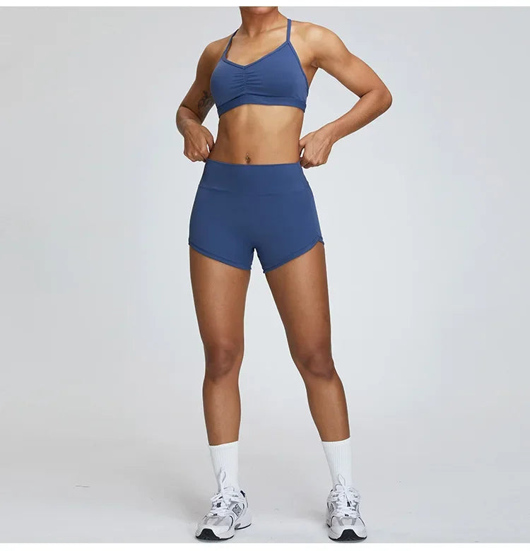 Sexy Scrunch Sports Bra Gym Top Women Running Back Cross Top Women Sportswear Yoga Underwear Fitness Workout Yoga ClothingWomen