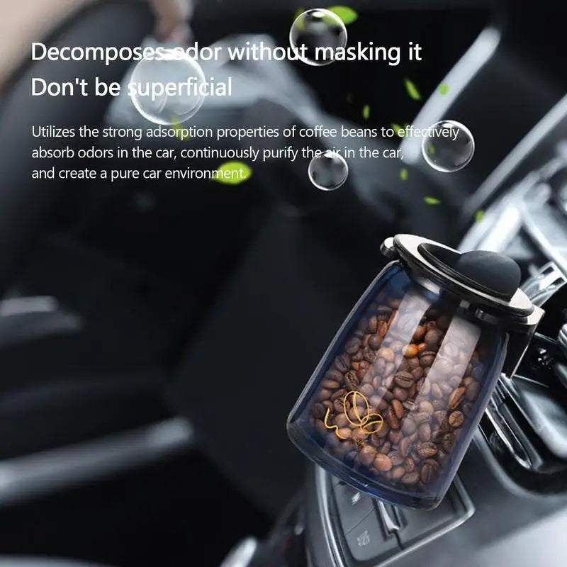 Car Air Diffusers Solid Coffee Mellow auto Aromatherapy Fragrance Diffuser Decorative Air Vent Clip Easy Installation
