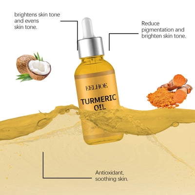 Turmeric Facial Essence Pigmentation Remover Even Skin Soften Skin Hydrated Skin Shrink Pores Moisturizing Soothing Face Serum