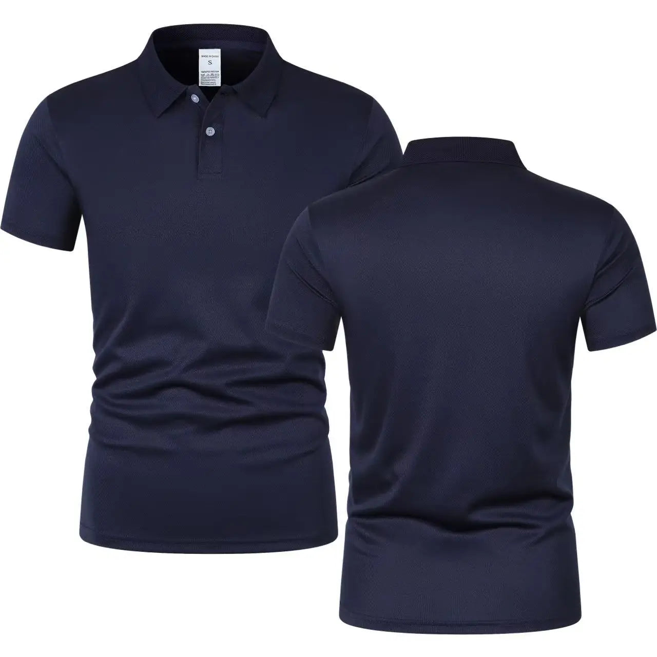Men's Short Sleeve Polo Shirt Summe Button Classic Fit Casual T-Shirts Oversize Pullover Shirts Man Solid Color Lightweight Tops