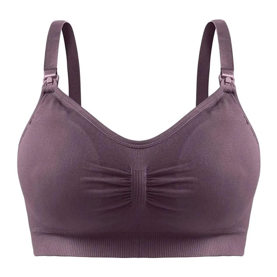 Maternity Bras Double Layer Seamless Bra Pregnancy Clothes Prevent Sagging Breastfeeding Women's Breathable lactancia Bra