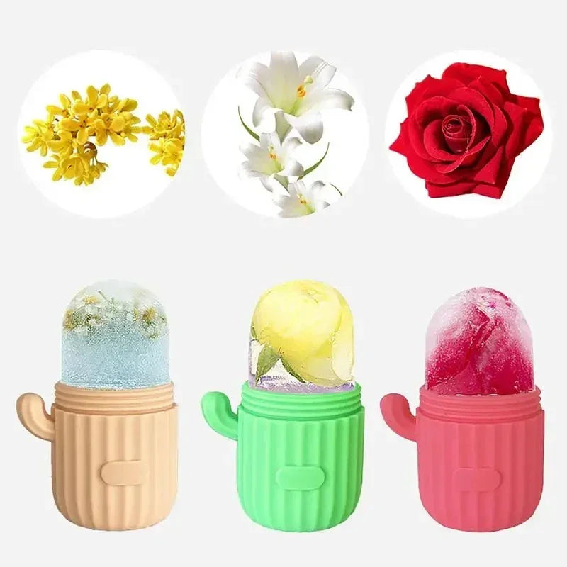Silicone Ice Cube Trays Beauty Lifting Ice Ball Face Massager Contouring Eye Roller Facial Treatment Reduce Acne Skin Care Tool