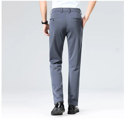 Plus Size Big and Tall Mens Trousers Business Casual Loose Straight Leg Pants Comfort Fit Office Work Commuting No Tight Classic