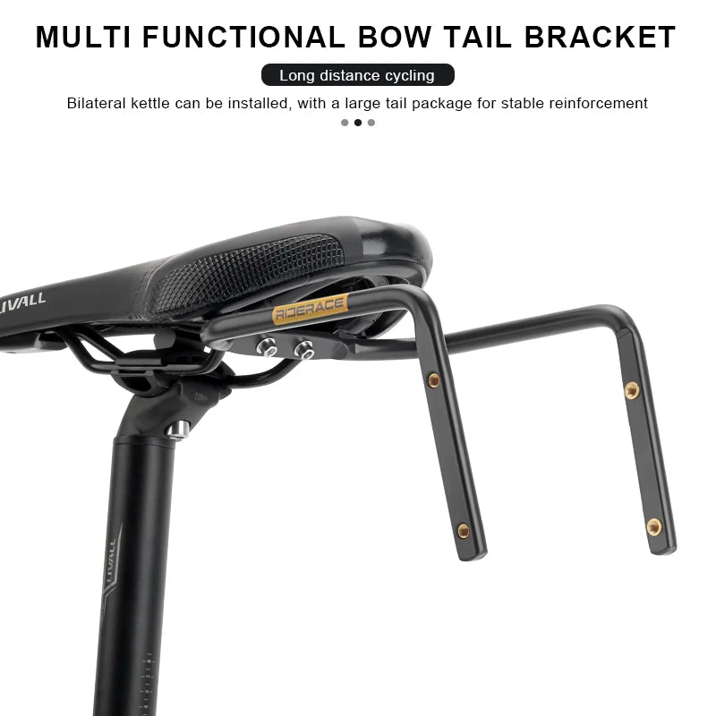 Bicycle Saddle Stabilizer Bracket Rear Seat Aluminum Alloy Holder MTB Road Bike Luggage Rack Rear Seat Mount Cycling Accessories