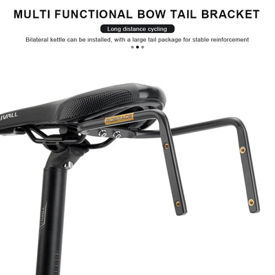 Bicycle Saddle Stabilizer Bracket Rear Seat Aluminum Alloy Holder MTB Road Bike Luggage Rack Rear Seat Mount Cycling Accessories