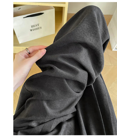 Women Wide leg Pants Spring Summer Elastic Waist Stright Long Loose pants Casual Female Solid Soft Pants Trousers