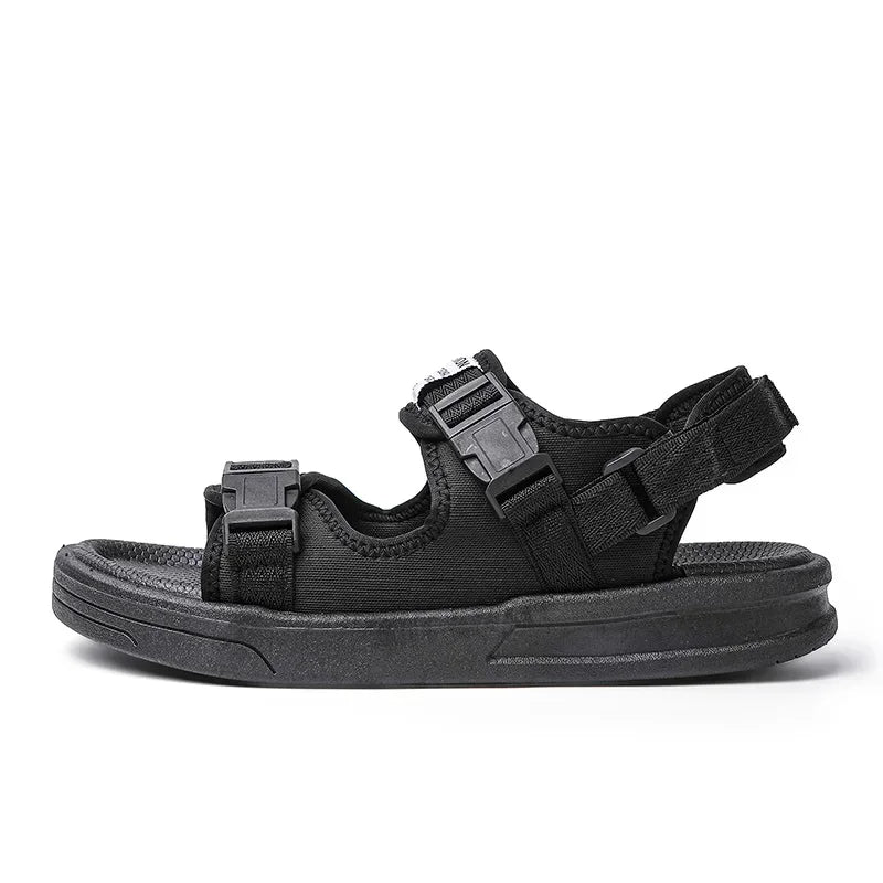 Men Sandals 2024 Trending Men's Luxury Sandals Man Summer 2024 Shiatsu Slippers Flat Sandal Beach Shoes Platform Sandals. Mens