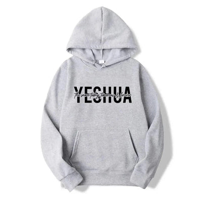 Yeshua women's Christian hooded sweatshirt printed with biblical scriptures, religious hooded sweatshirt, gift of faith, Jesus'