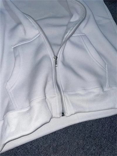 Zipper Hoodies Women/Men Fashion Long Sleeve Hooded Fleece Sweatshirt Hot Sale High Quality Casual Campus Streetwear Sportwear