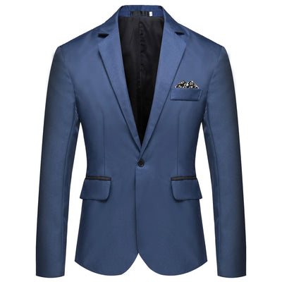 2025 Men's Formal Office Blazer Jacket Suits Solid Fashion Wedding Dress Suit Jacket Coat Male Oversized Casual Blazer Hombre - Elanique