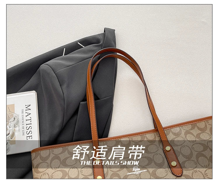 Elegant Ladies Leather Handbag Classics Women's Designer Luxury Zipper Shoulder Bag With Designer Letter Logo