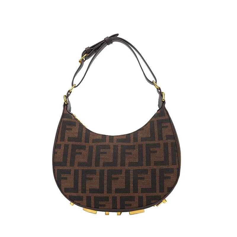 ‌2025 New Designer Underarm Bag Women Fashion Shoulder Handbag PU Leather Monogram Letter Print Crossbody Purse‌