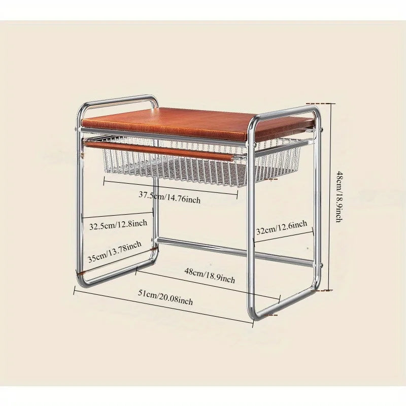 Kitchen Multifunctional Shelf Household 2025 New Microwave Oven Antique Storage Rack Seasoning Cup Snack Rack