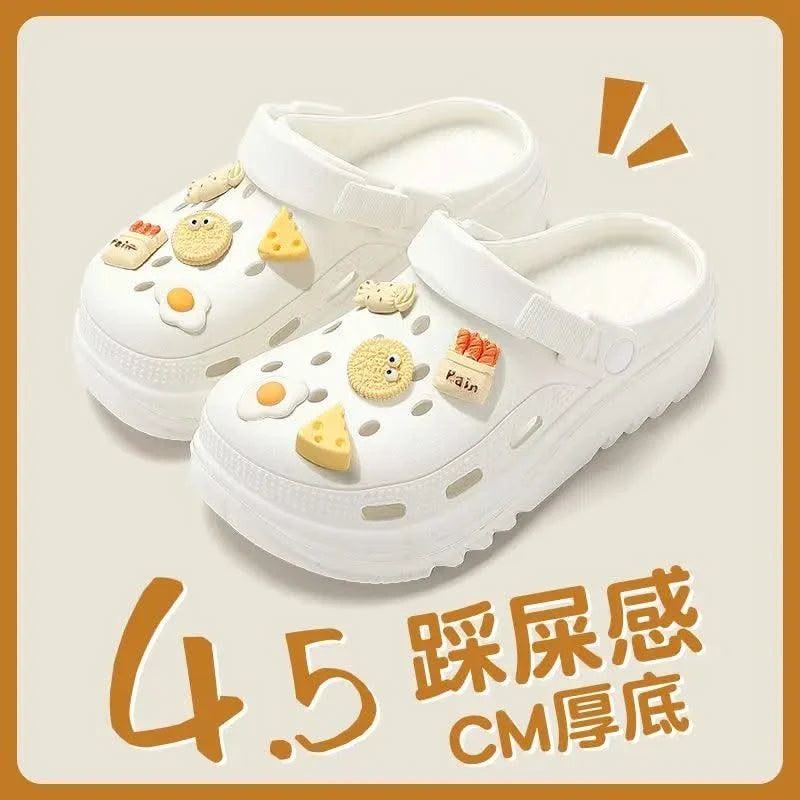ZHIDA Clogs Sandals Men Women Couples Garden Shoes Summer Outdoor Slides Black White Minimalism EVA Rubber Outside Beach Shoes