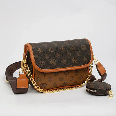 Designer Women's Leather Handbag - Elegant Crossbody Shoulder Messenger Bag Luxury Brand Tote Purse Stylish Ladies