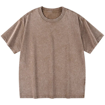 Men's Women Washed Vintage T-Shirts Street Hip Hop
