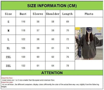 Korean Fashion Zipper Hood Sweatshirt Women Autumn Long Sleeve Tops Casual Y2K Hoodies Streetwear Harajuku Loose Jackets Coats