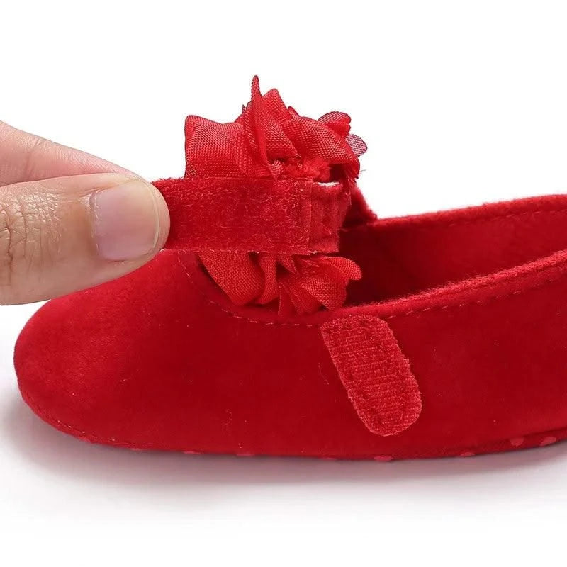 Children's Soft-Soled Flat Shoes With Design | Baby Shoes For All Seasons 0-1 Year Old |Girls Princess Shoes | First Walkers