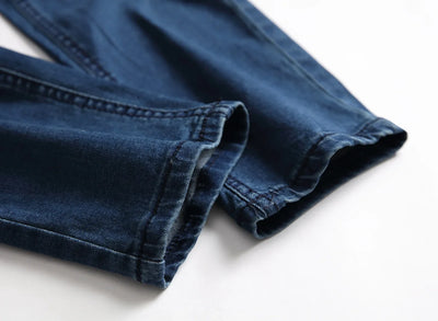 Men's Spring and Autumn Jeans, New Style Retro Casual All-match Ripped Dungarees, Fashionable High Street Trendy Brand Dungarees