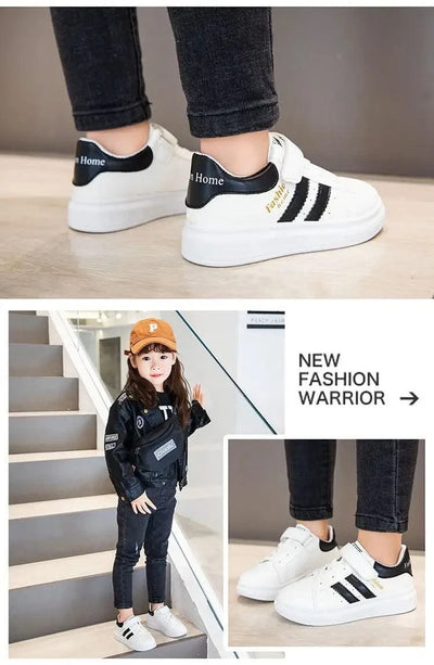 Children's Sports Shoes Non-slip New Tennis Shoes for Girls Fashion Boys Versatile Kids Causal School Running Sneakers Hook Loop