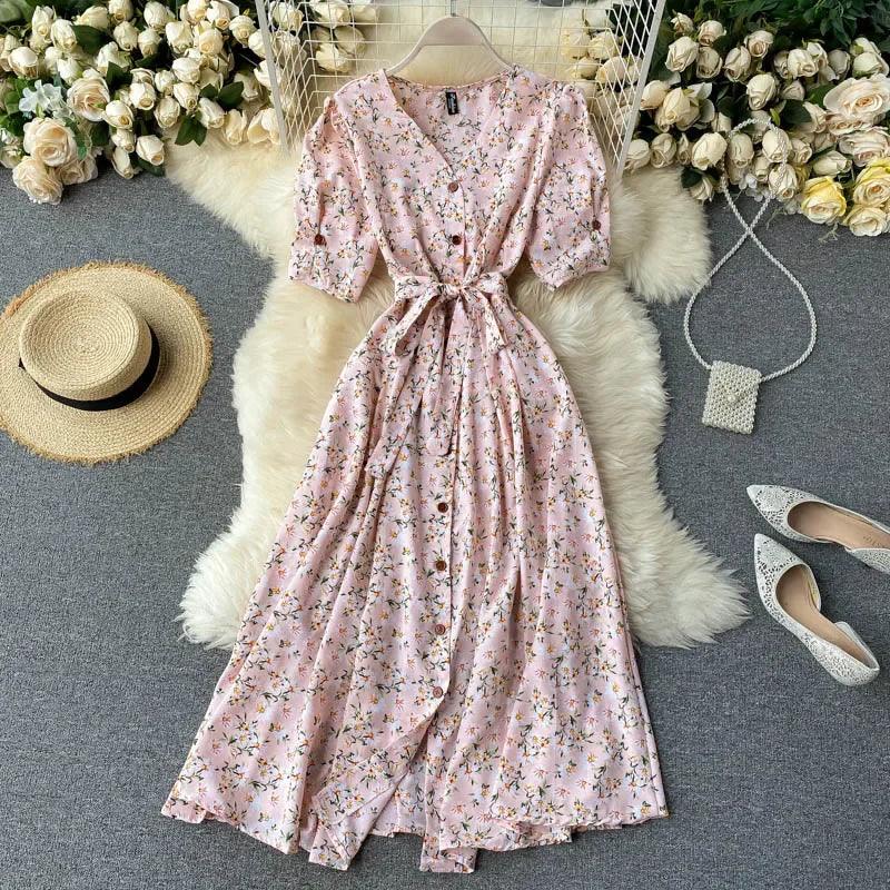 Korean Red elegant sexy Dress women Summer Autumn V-neck polka dot midi dress waist split dress vestidos de fiesta clothes