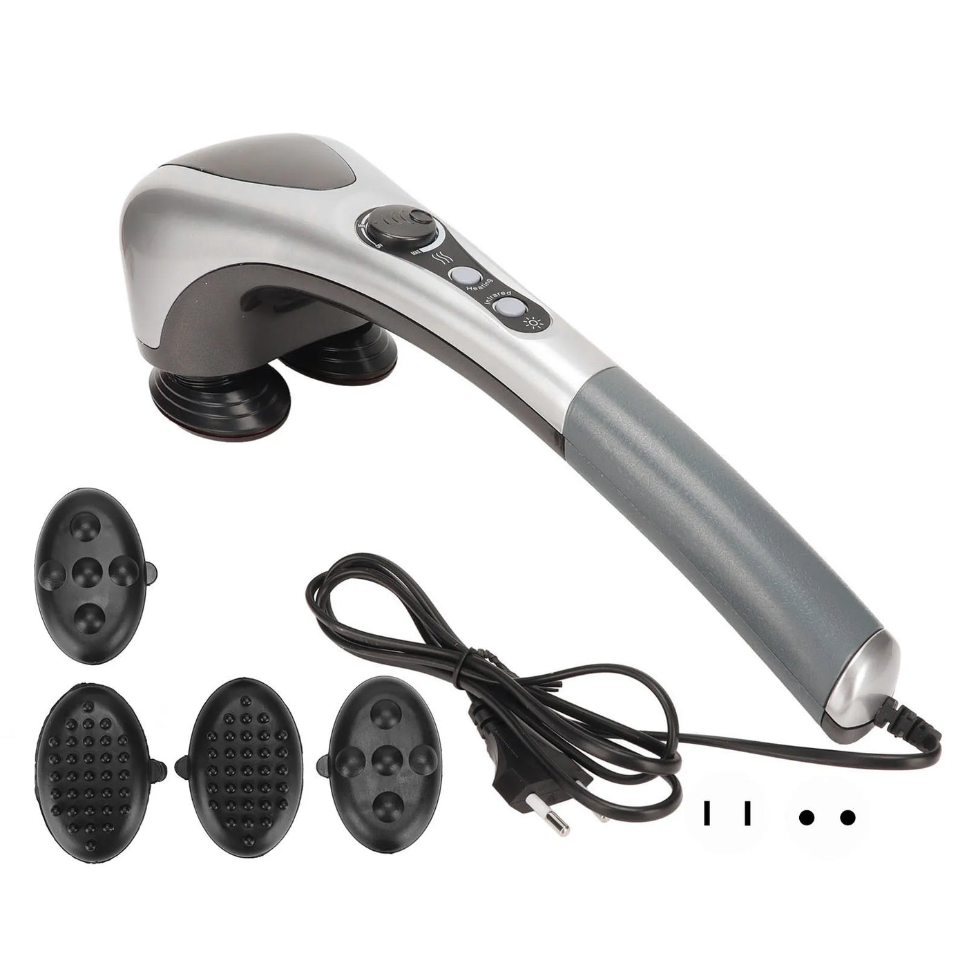 Handheld Back Massager Comfortable Household Double Node Handheld Shoulders Leg Foot Massage Device Handheld Leg Massage Device