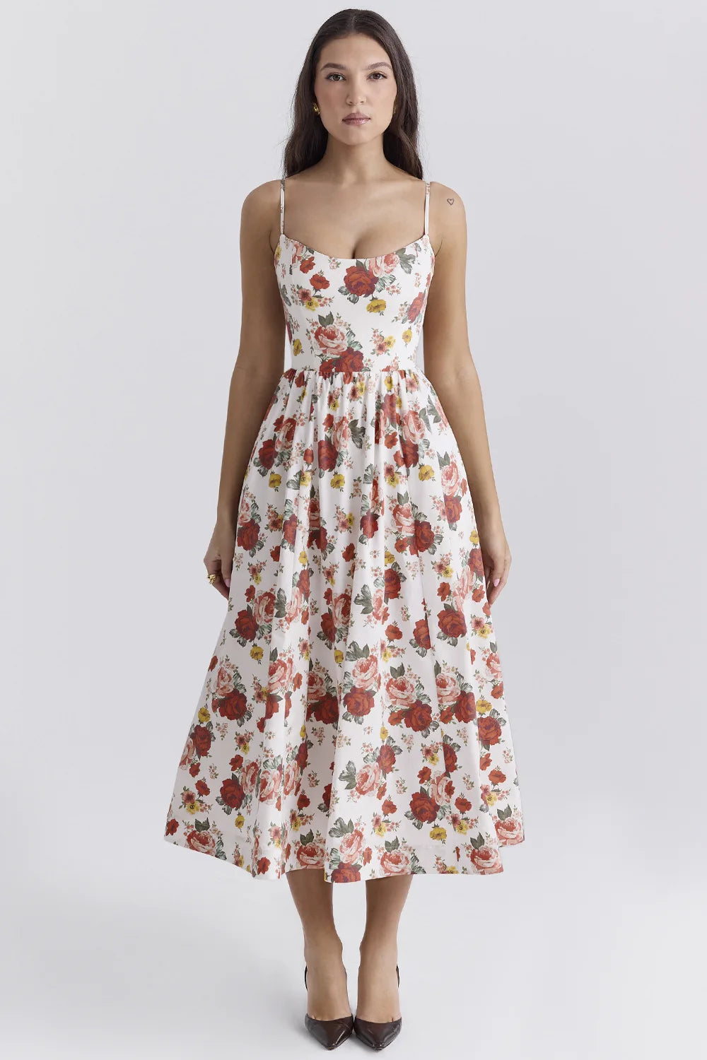Elegant floral prints Dresses for summer women's dresses 2024 New Skinny Sexy Backless SLeeveless High Waist Maxi Sling Dress