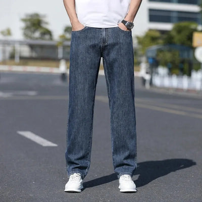Men's Jeans American High Street Micro-flared Jeans Summer Slim Fashion Brand Pants Retro Washed Straight Pants 2025