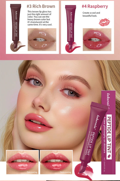 Plump Moisturizing Glossy Mirror Lip Gloss Nutritious Lip Oil Cosmetic Portable Lip Makeup Reduce Fine Lines On Lips For Women