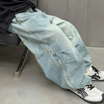 High Quality Luxury Kids Designer Jeans Pants for Children Boy Loose Straight Stylish Denim Trousers 4 5 6 7 8 9 10 11 12 13 14Y