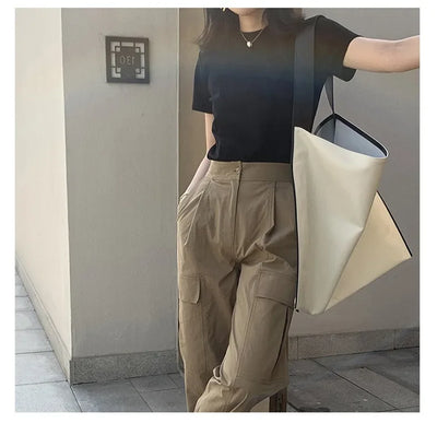 2025 Summer T shirts for Women Men Brown Casual Female Korean Streetwear Tees Unisex Basic Solid Young Cool Oversized Tops