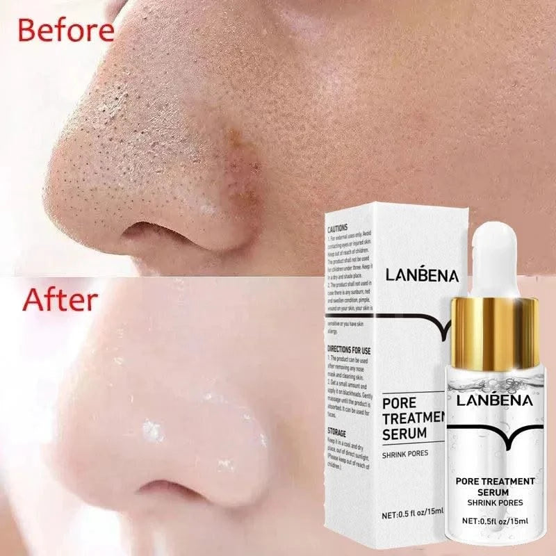 Pore Refining Serum Facial Essence Shrink Pores Moisturizing Anti-aging Oil Control Brighten Skin Tone Tighten Essence Skin Care