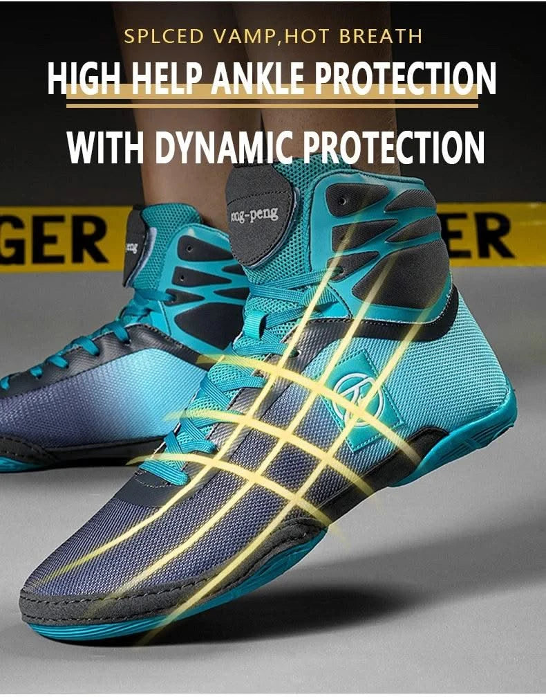2024 New Wrestling Shoes for Men Non Slip Breathable Boxing Sneakers Wrestling Training Shoes Wear-Resisting Combat Sneakers