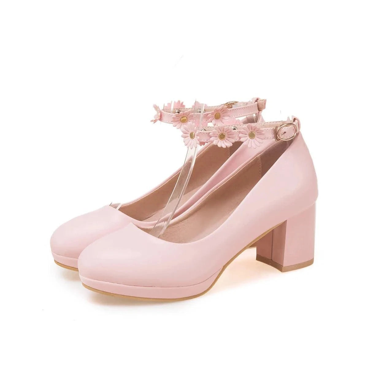 Platform Pump High Heels(30-43) With Fashion Flowers for Children, Girls | Kids Princess Sandals | Party  | Wedding