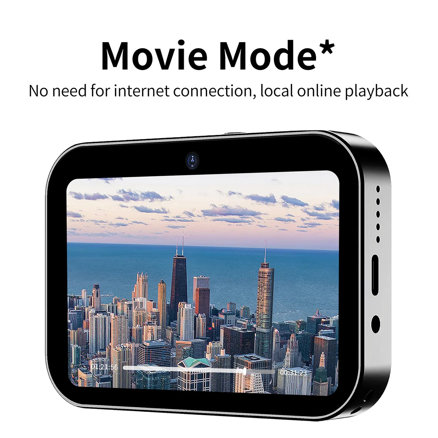 4K CCD Digital Camera 64MP Digital Video Camera 3 Lens 3In Touch Flash IR Night Vision Movie/Music Play Audio Recording Battery