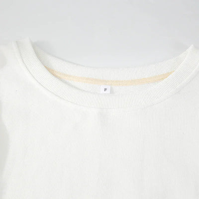 Oversized 100% Cotton Women Sweatshirts Long Sleeve Patchwork Open Side Streetwear Harajuku Pullovers Autumn Clothes For Women