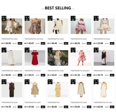 TWOTWINSTYLE Solid Blouse Mini Dresses For Women V Neck Long Sleeve Spliced Lace Up Sweet Style Dress Female Clothing Fashion