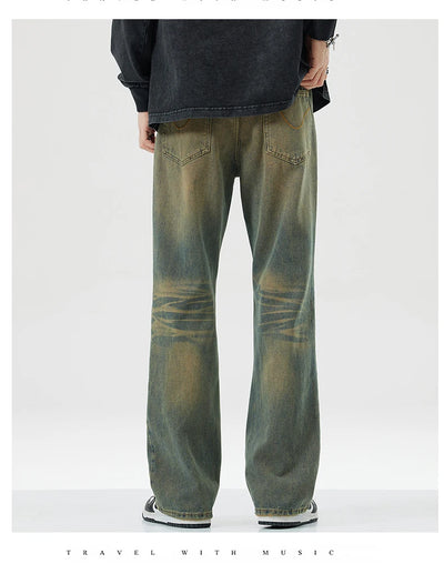 Men's Jeans Man Denim Shorts Jean Streetwear Mens Trousers Wide Y2k Pants Baggy Jeans Clothing Flared Male Cargo New Pant Ripped