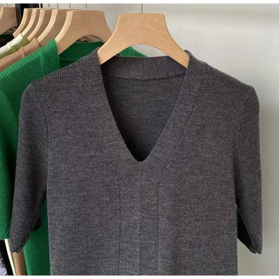 2025 Summer New T-shirts for Women Elegant Fashion Short Sleeve T-shirt Female Trend Tops Ladies Tees Basic Tops Clothing