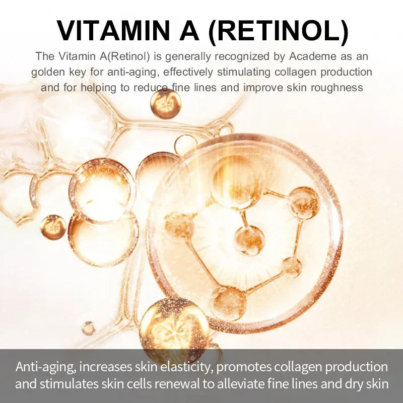 Retinol Facial Cream Firming, Lifting, Anti-aging Fine Lines, Whitening, Brightening, Moisturizing, Facial Skin Care 20g
