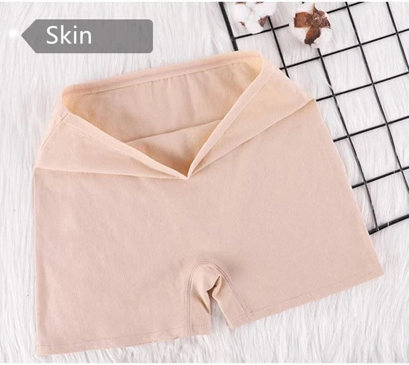 Ladies' Boxer Briefs Women's High Waist Large Size Quarter Underwear Female Cozy Cotton Antibacterial Legging Flat Legged Shorts