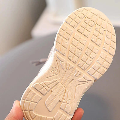Trendy Children Shoes Spring Autumn Casual Sports Sneakers Breathable Running Shoes 1-6-year-old Baby Shoes Soft Sole Leather