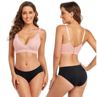 Maternity Nursing Bras Women Lace Breastfeeding Removable Padded