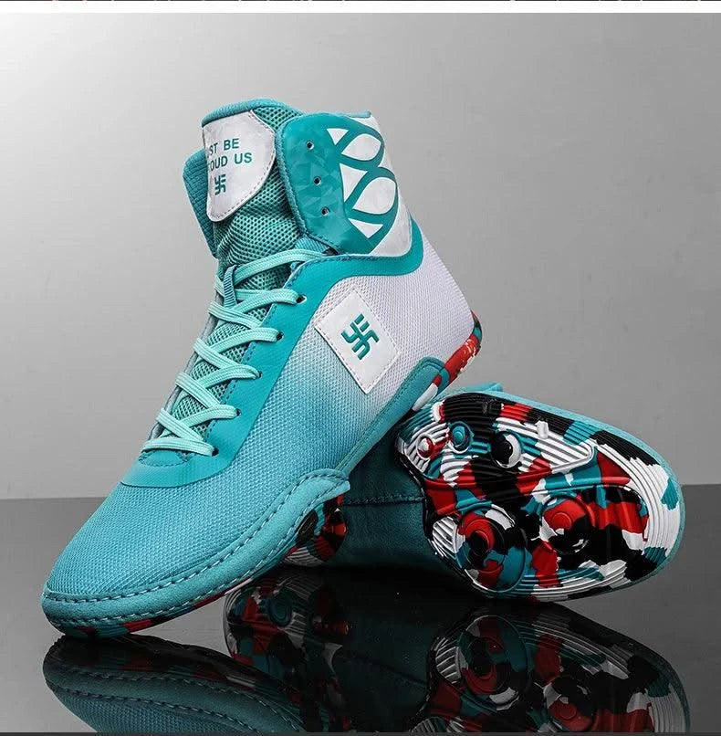 2025 New Wrestling Shoes for Men Non Slip Breathable Boxing Sneakers Wrestling Training Shoes Wear-Resisting Combat Sneakers