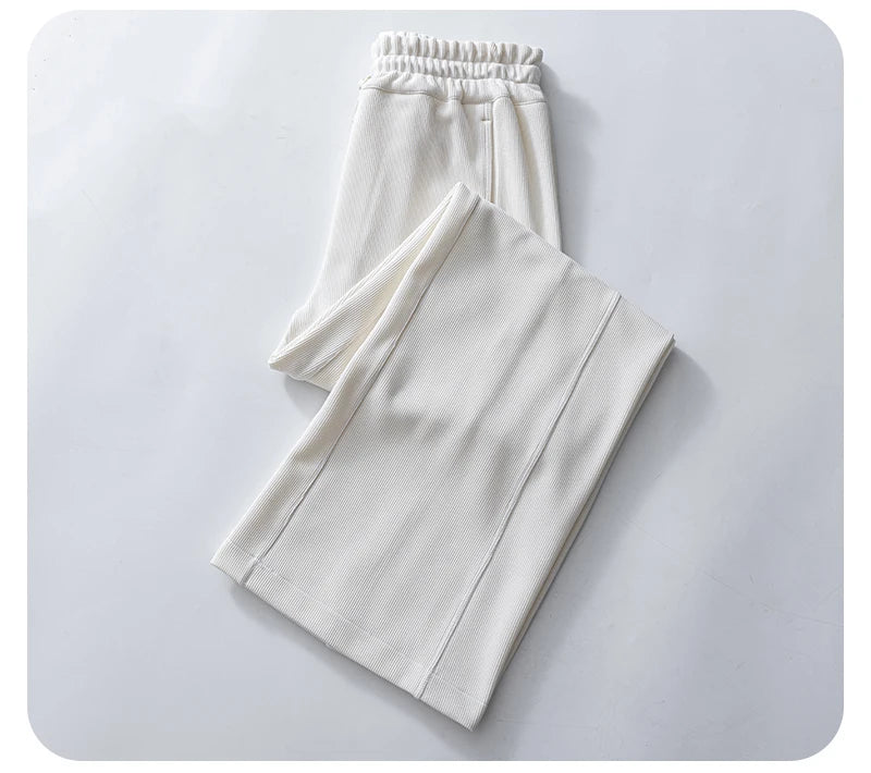 Women's Wide Leg Yoga Ninth Pants High Waisted Joggers Casual Sweatpants Pockets Sports Clothes Pilates Tracksuit Baggy Pants