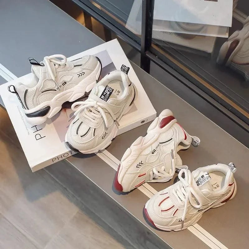 Shoes for Children Sneakers New Sports Kids Mesh Anti-slippery Sneakers Girls Vulcanized Girl Run Outdoor Training Shoes