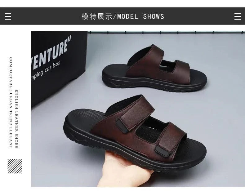 Genuine Mens Slipper Man Luxury 2024 Comfortable Man Sandal Super Copy Shoes for Men 2024 Summer Shoes Sale Summer Men's Sandals