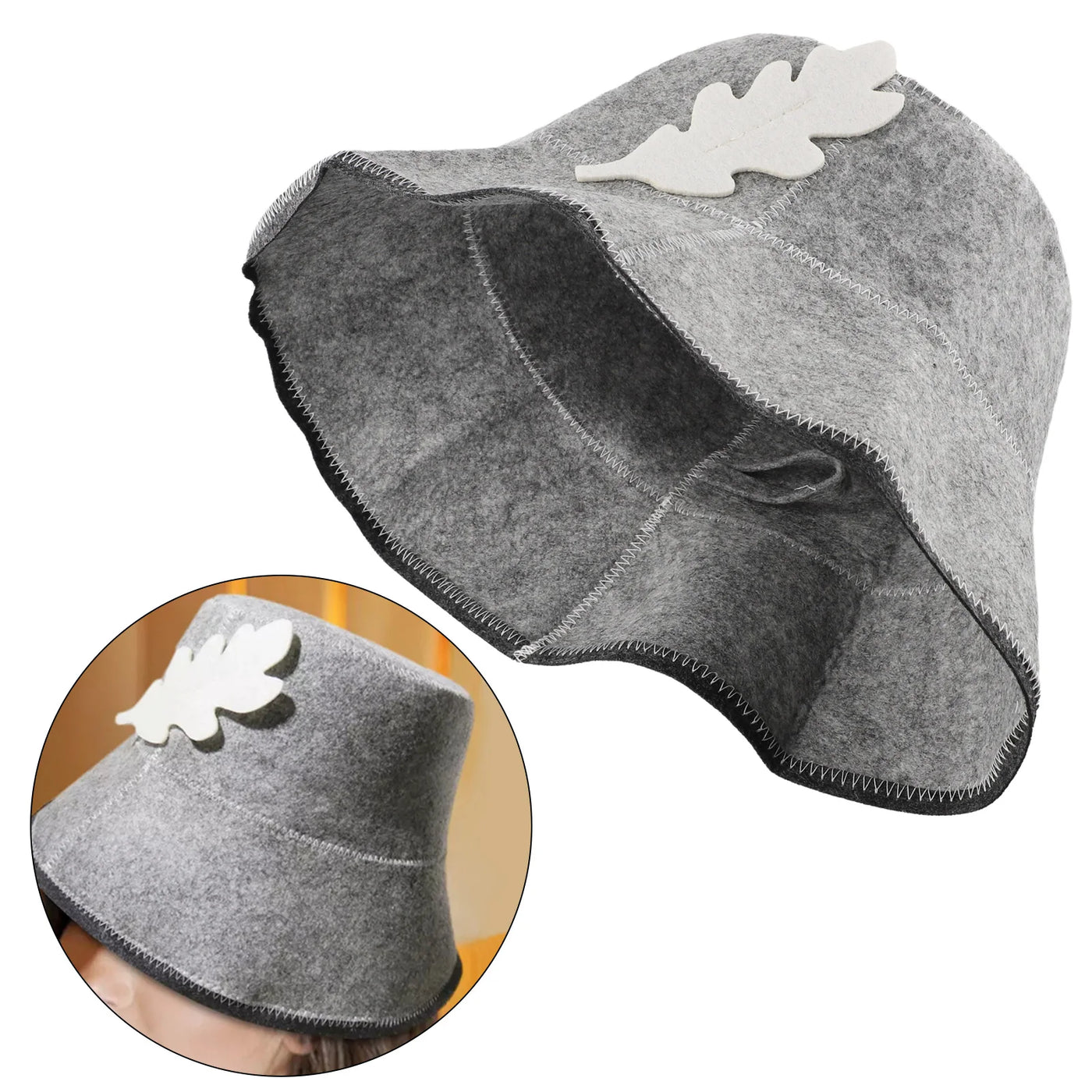 Bath House Kit Fisherman Felt Sauna Hat Fisherman Felt Sauna Hat Free Water Absorption Long Lasting Performance
