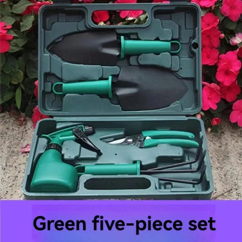 Garden tool set, gardening gift 10 pieces of plant hand tool set, suitable for women and men gardeners