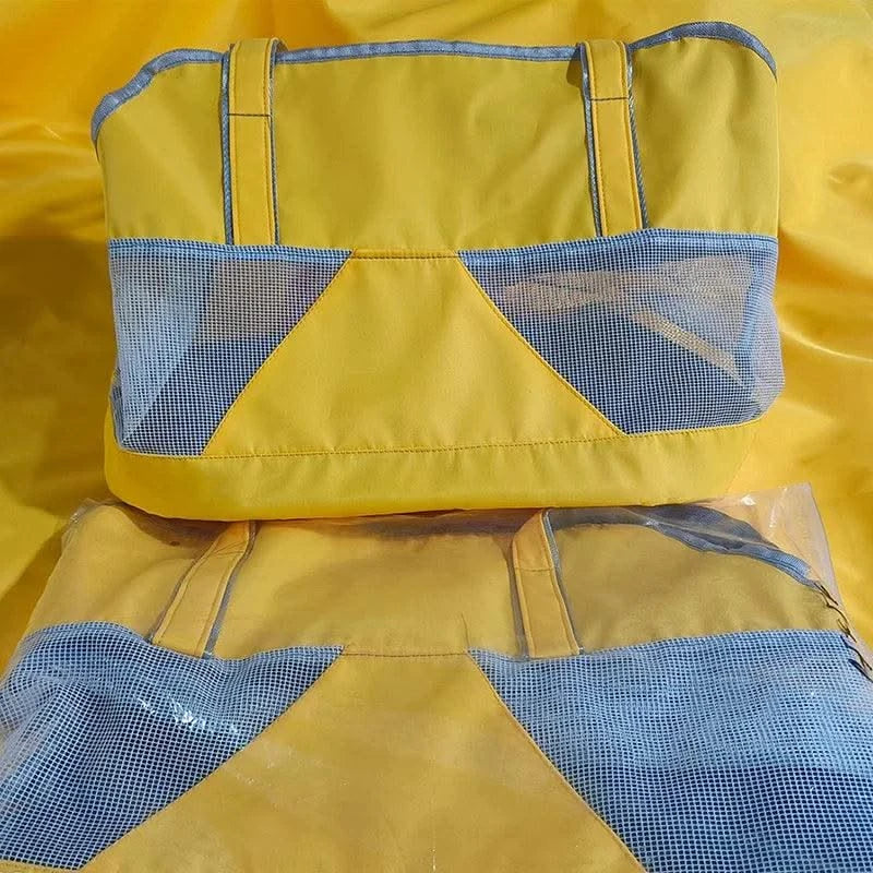 Small Dog Accessories Single-shoulder Portable Bag Pet Carrying Handbag Cat  Tote Travel Foldable Mesh Carriers Tote Car Cover